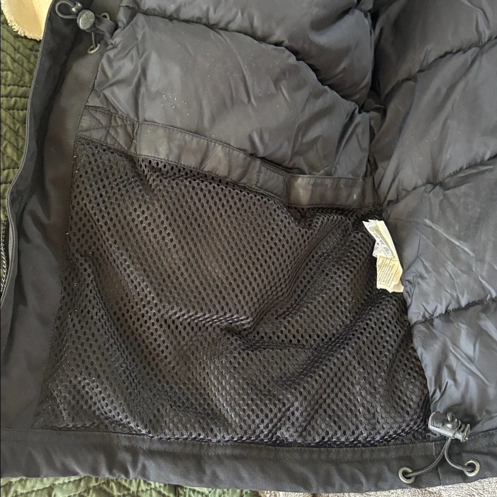 Eddie Bouer Men's Black‎ Removable Hoodie Goose Down Winter Coat Jacket Size L